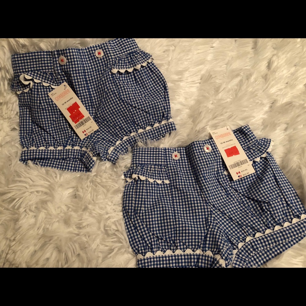 Twin girls shorts NWT
